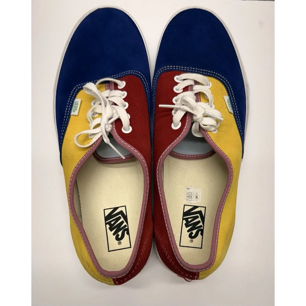 Vans Authentic Sunshine Multi Color Block Suede Men's Size 13 VN0A2Z5IWNY